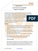 Agriculture Class 8 Notes CBSE Geography Chapter 4 (PDF)