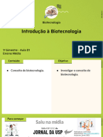 Introdução À Biotecnologia