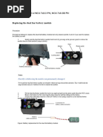 Replacing The Dual Fan and Battery Module - SINUMERIK 840D SL