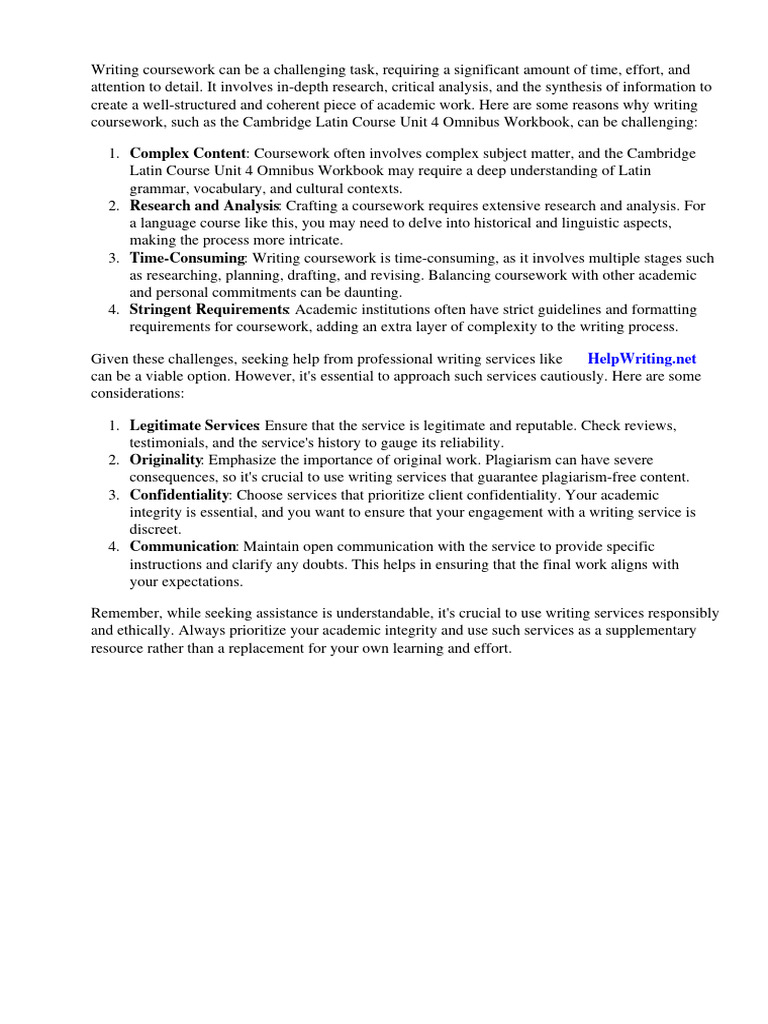 Cambridge latin course unit 4 omnibus workbook download free pdf