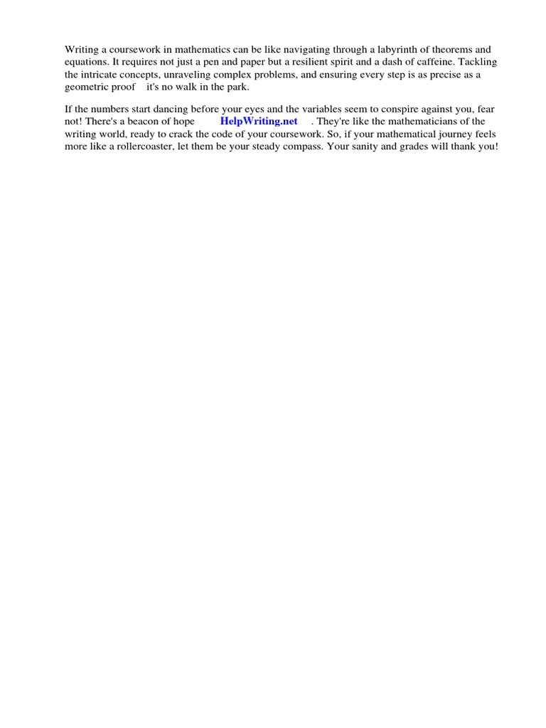 Mathematics (M) Coursework 2012 | PDF | Mathematics | Methodology