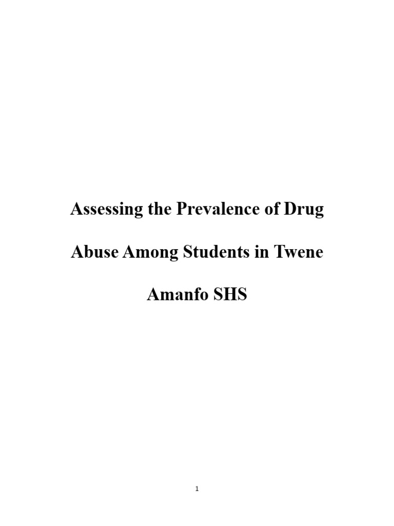 Drug Abuse Among Students in Schools | PDF | Substance Abuse | Adolescence
