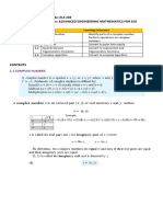 ELX 203 Topic 1 Complex Numbers and Complex Variables