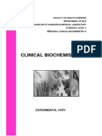 MDU4303 - Clinical Biochemistry II