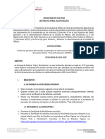 V6. Escuela de Música Vida y Movimiento CCOY. Convocatoria de ingreso 2024-2025