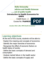 Introduction To Health Economics