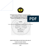 Konflik Badan Permusyawaratan Desa Dengan Kepala Desa (Studi Kasus Desa Cangkring Kecamatan Tegowanu Kabupaten Grobogan Tahun 2001-2006)