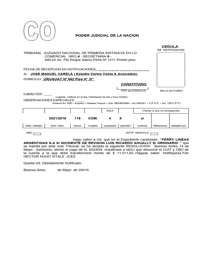 Cedula comercial igj pdf