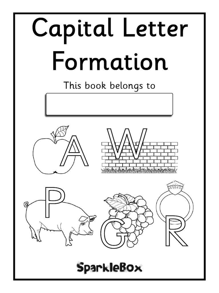 Letter formation workbook uppercase pdf collation written