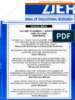 Zimbabwe Journal of Educational Research: Provided by Ids Opendocs