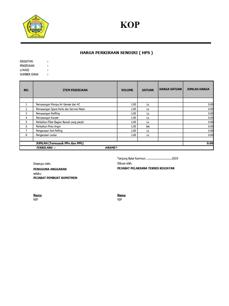 Contoh HPS | PDF