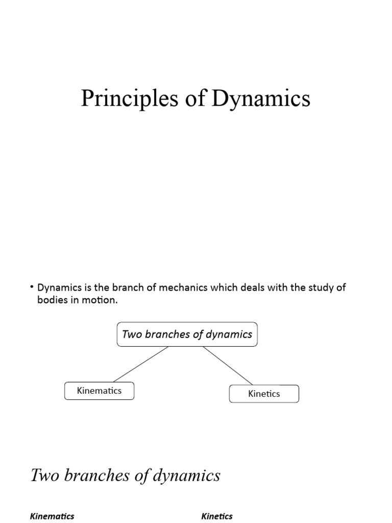 Fundamentals of Dynamics and Motion | PDF | Science & Mathematics ...