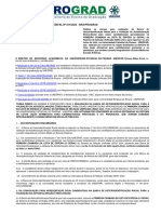 EDITAL #014/2024 - DRA/PROGRAD: Resolução Nº 001/2019-COU/UNESPAR