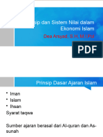 Pertemuan Ke - 3 Prinsip Dan Sistem Nilai Dalam Ekonomi Islam