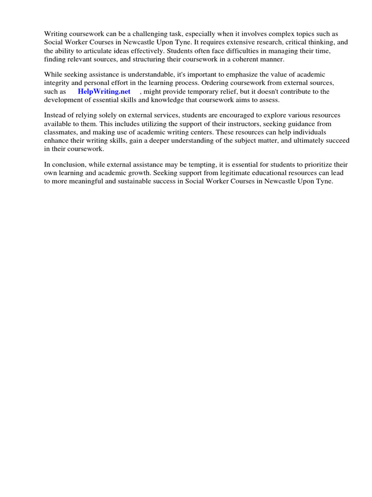 Social worker courses newcastle upon tyne pdf social work