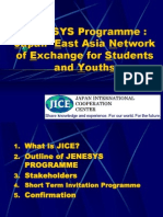 JENESYS Programme: Japan-East Asia Network of Exchange For Students and Youths