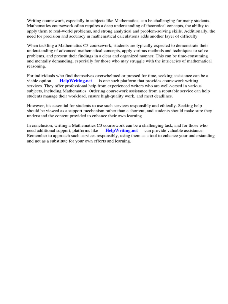 Example Maths c3 Coursework | PDF | Tangent | Mathematics