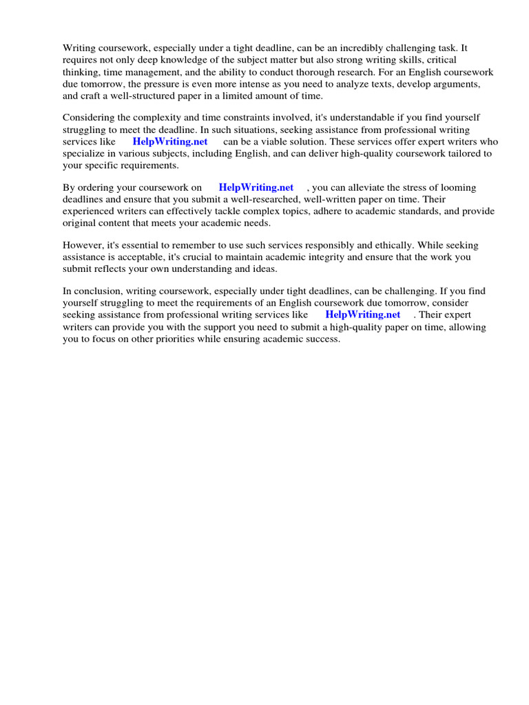 Deadline Strategies for English Coursework | PDF | Essays | A Doll's House