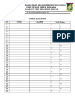 Format Absen Rapat PKK