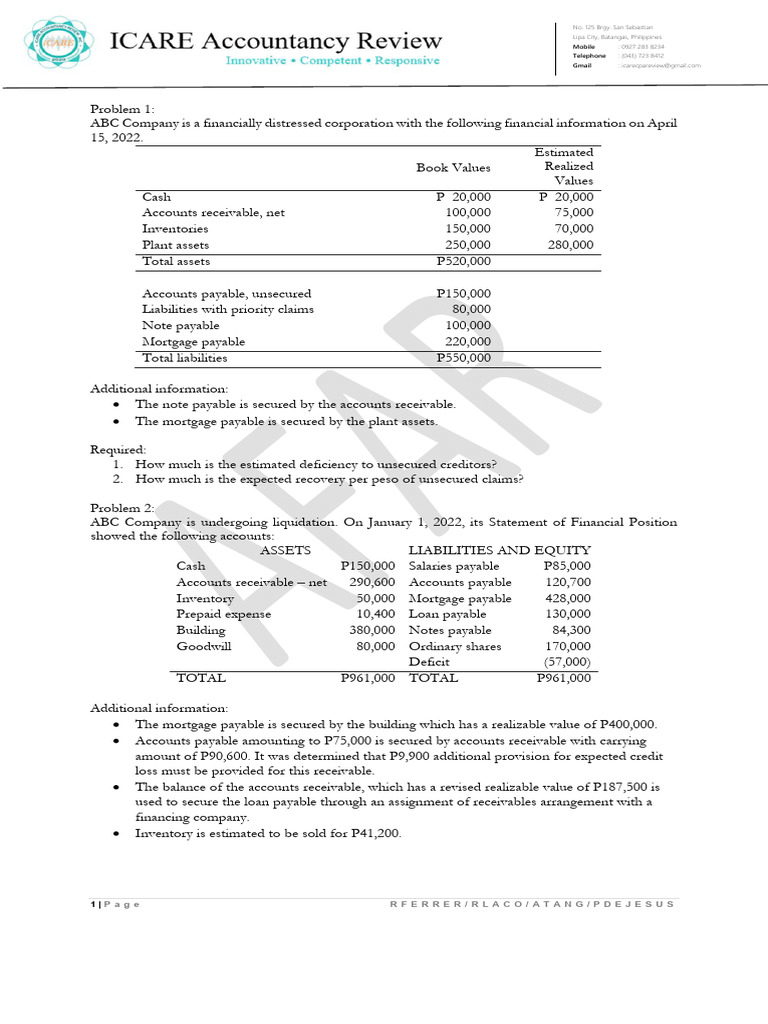 Afar04 03 corporate liquidation download free pdf equity finance