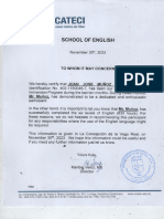 Certificado de Inglés