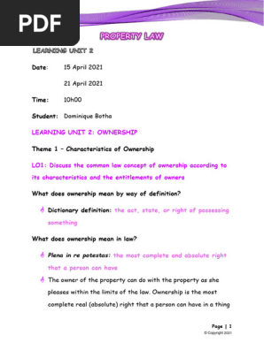 Ownership SC