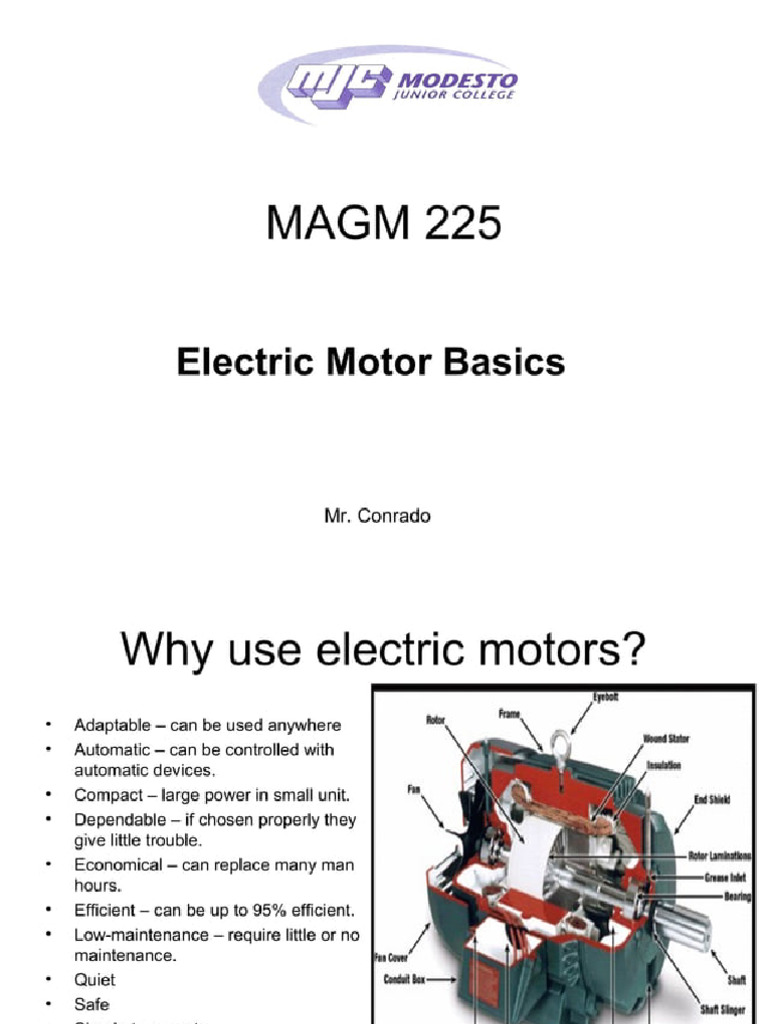 Electric Motor Basics PDF