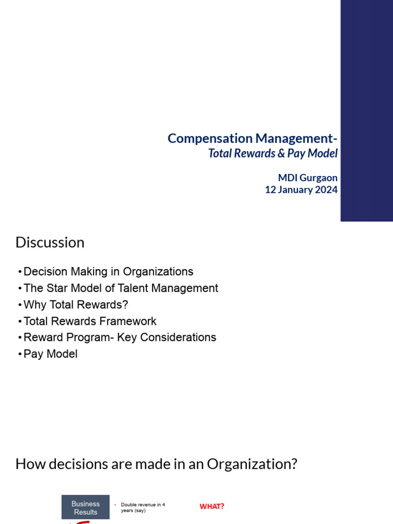 Total Rewards & Pay Model Strategies | PDF | Employment | Incentive