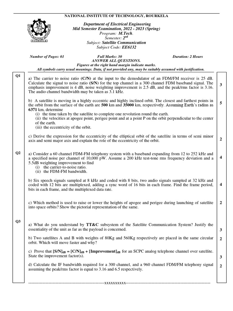 Carrier-to-Noise Ratio in Satellite Systems | PDF | Signal To Noise ...