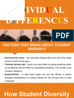 Module 4 INDIVIDUAL DIFFERENCES