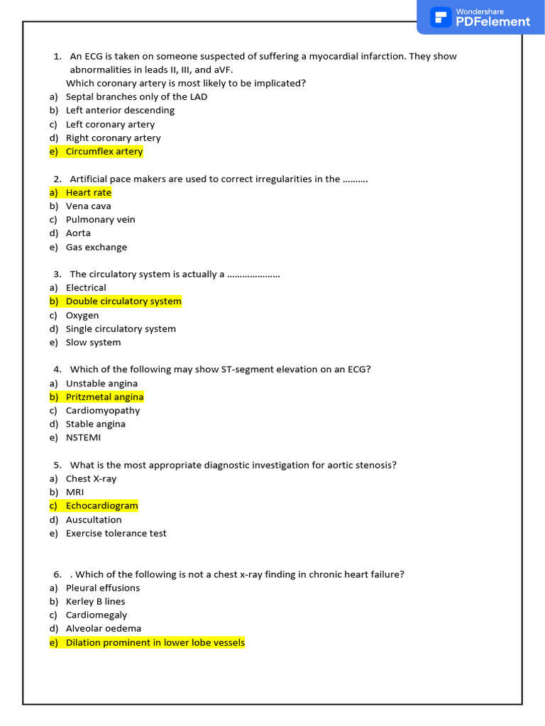 Specialized Medical Language PDF Heart Brain Tumor