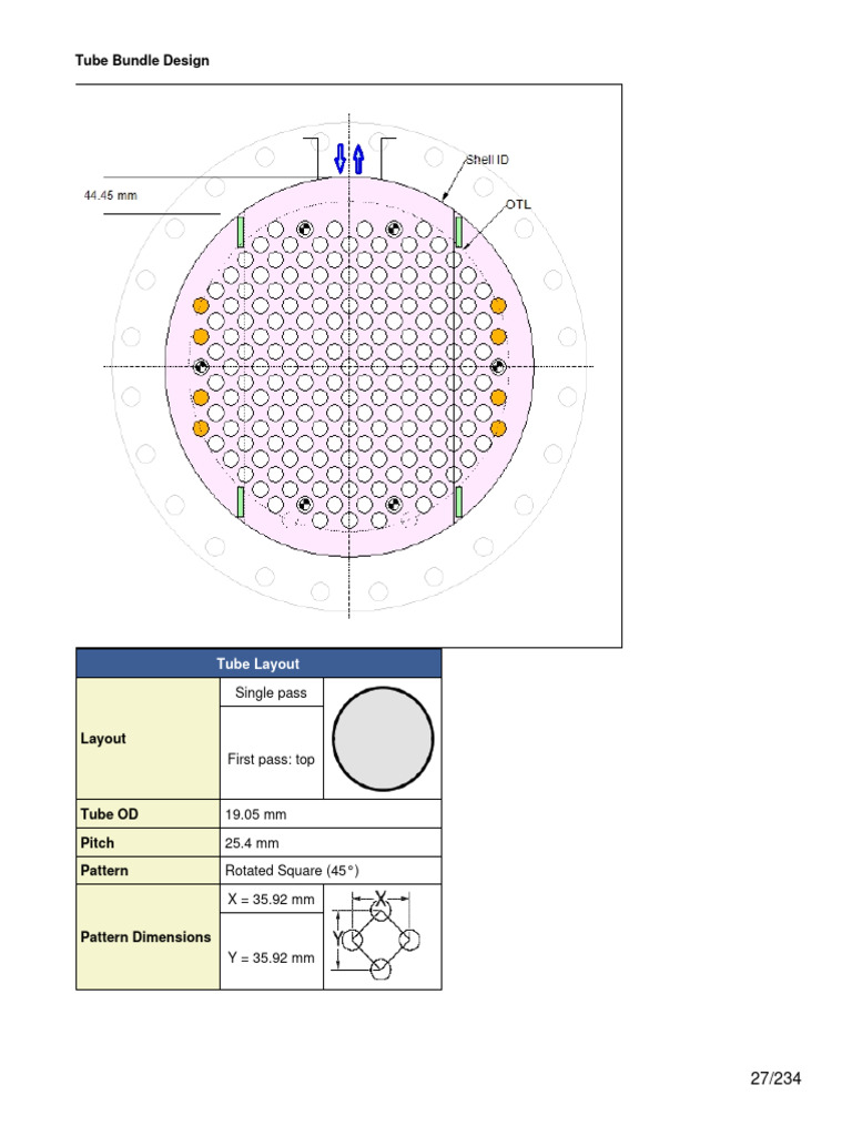 Heat Exchanger Tube Layout Design | PDF
