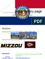 Missouri State History Page by Shelby Partridge