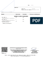 Quimica Clinica Sanguinea: Examen Resultado Unidades Valores de Referencia