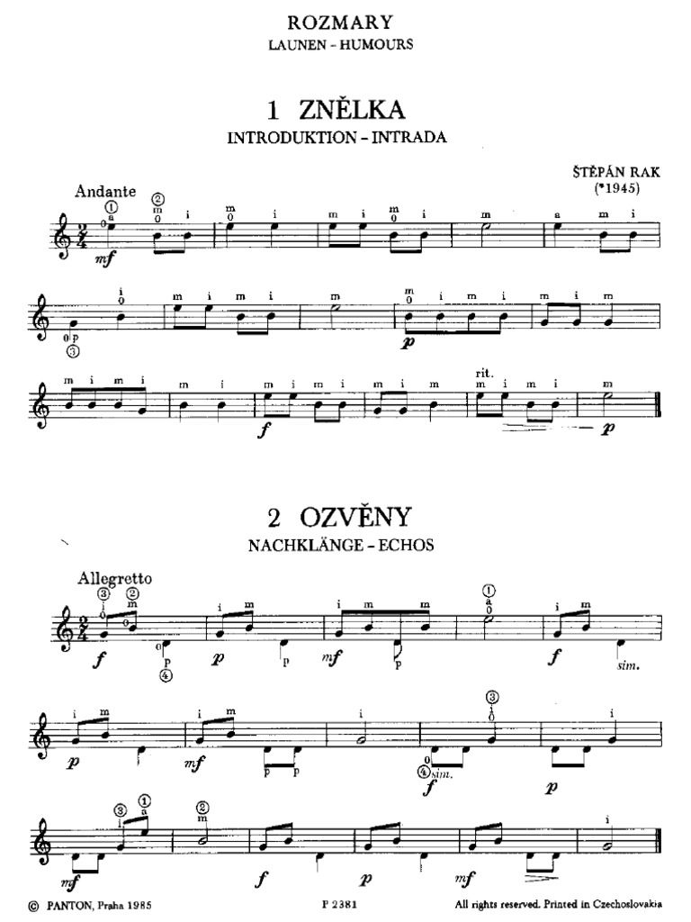 25 Peças Fáceis de Stepan Rak | PDF
