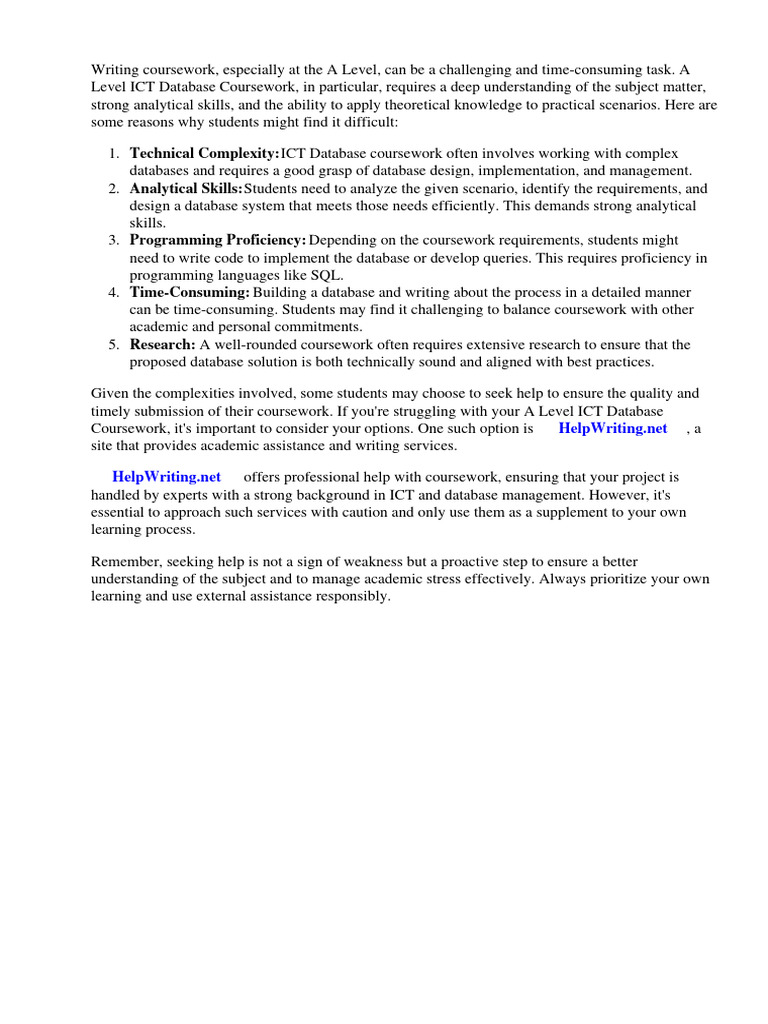 A Level Ict Database Coursework | PDF | Databases | Password