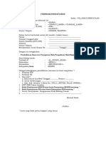 Formulir Pendaftaran PTSL Perorangan