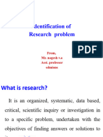 Identification of Research Probleum