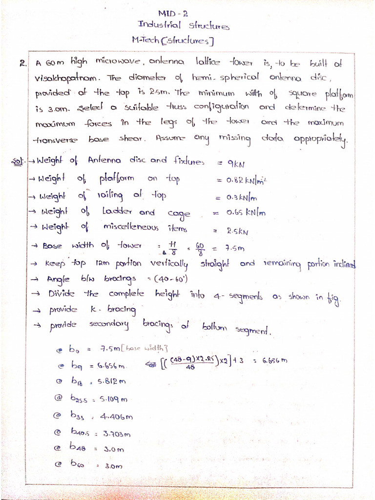 Industrial Structures Mid 2 | PDF