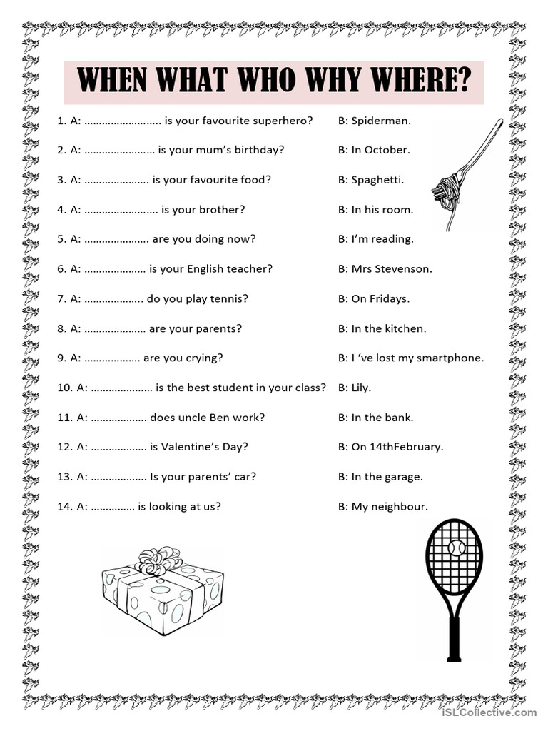 When What Who Why Where | PDF