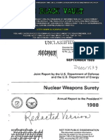 Nuclear Weapons Surety Report to the President,  1988