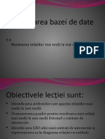 Proiectarea Bazei de Date