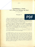 Maire R., 1941 - Contributions À L'étude de La Flore de L'afrique Du Nord - Fascicule 31