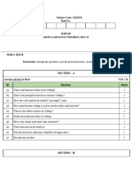 Advance Welding Question Paper 21 22