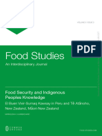 Food Security and Indigenous P