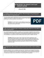 Investigating The Effect of Gravity On Plant Growth