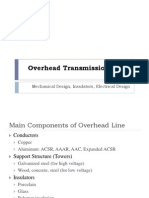 Overhead Transmission Lines: Mechanical Design, Insulators, Electrical Design