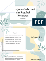 Kelompok 3 Manajemen Informasi & Regulasi Kesehatan