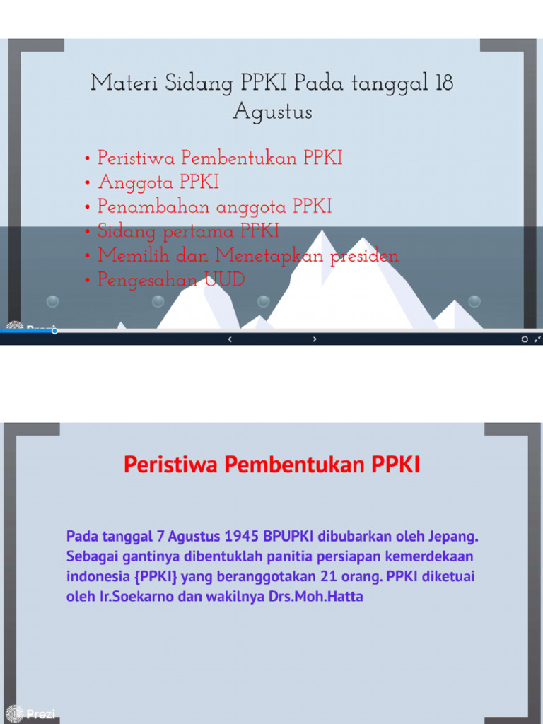 Sidang PPKI | PDF