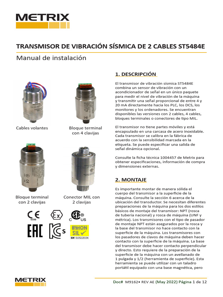Manual Sensor De Vibraciones Turbocharger Descargar Gratis Pdf